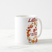 ラテ芸術は私の九月の愛の言語である コーヒーマグカップ (正面右)