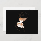 ラテ芸術 ポストカード (正面/裏面)