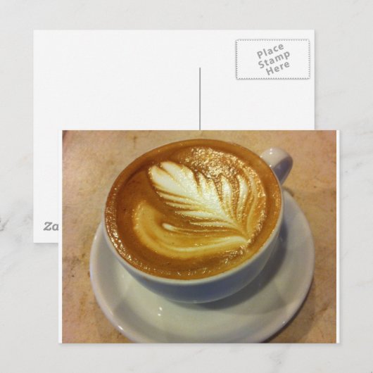 ラテ芸術 ポストカード (正面/裏面)