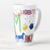 ラテ/コーヒーマグ – 労働日お祝い カフェラテマグ (右アングル)