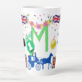 ラテ/コーヒーマグ – 労働日お祝い カフェラテマグ (正面)