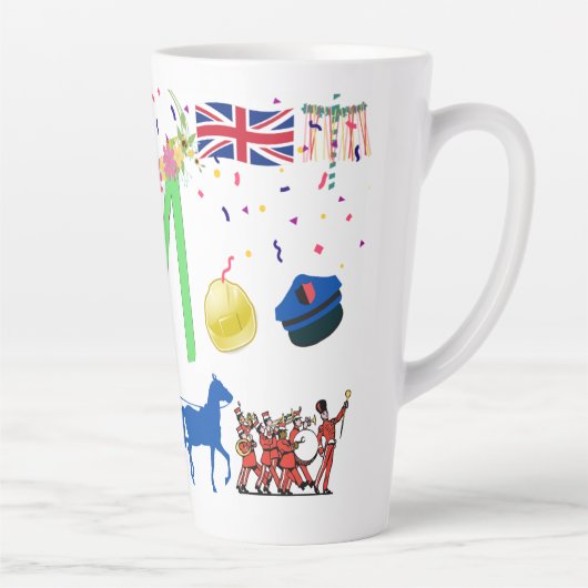 ラテ/コーヒーマグ – 労働日お祝い カフェラテマグ (右)