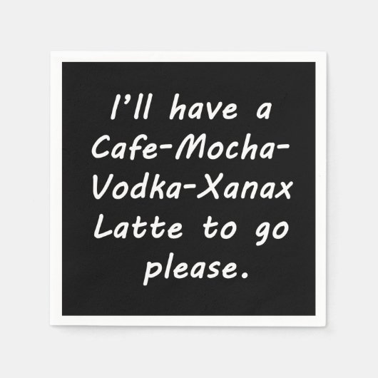 ラテ スタンダードカクテルナプキン (正面)