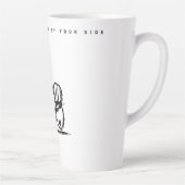ラテ マグ | かわいい カップル ウサギ | ずっと一緒 (右)