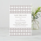 ラテ モダン デコ セーブ・ザ・デート 招待状 (スタンド正面)