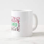 ラテ・口紅 ジャンボコーヒーマグカップ (正面右)