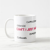ラテ、FRAPPEの高いカプチーノV… -カスタマイズ コーヒーマグカップ (左)