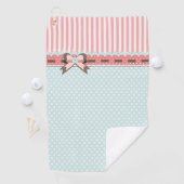 ラディかわいらしスの珊瑚と青パターズゴルフタオル ゴルフタオル (インサイチュ)