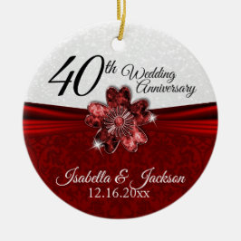 ラディかわいらしフラワーアニバーサバーサリー セラミックオーナメント