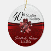 ラディかわいらしフラワーアニバーサバーサリー セラミックオーナメント (左)