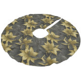 ラディアンスエレガントポインセチア喜び フェイクリネンツリースカート (アングル)