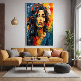 ラディアントエクスプレシショニストポートレートアート ポスター