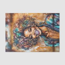 ラディアントエボニー油スリック女王デクページ紙