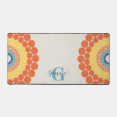 ラディアントエーゲモノグラムのアン夏ドットマンダラ デスクマット (正面)