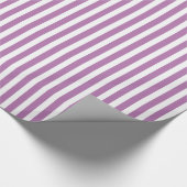 ラディアントオーキッドとホワイトパタストライプのーン ラッピングペーパー (角)