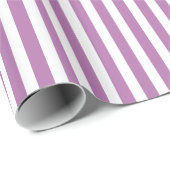 ラディアントオーキッドとホワイトパタストライプのーン ラッピングペーパー (ロールコーナー)