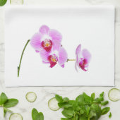 ラディアントオーキッドクローズアップ写真 キッチンタオル (折り畳み)