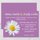 ラディアントオーキッドデイジーウェディング招待状 招待状 (正面/裏面)