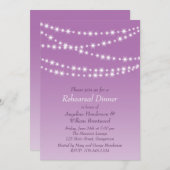 ラディアントオーキッドトゥインクルライツリハーサルディナー 招待状 (正面/裏面)