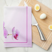 ラディアントオーキッドトロピカル花の写真 キッチンタオル (四つ折り)