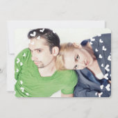 ラディアントオーキッド多肉性モダンタイポグラフィ結婚ズ 招待状 (裏面)