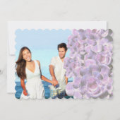 ラディアントオーキッド多肉性モダンタイポグラフィ結婚ズ 招待状 (裏面)