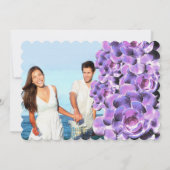 ラディアントオーキッド多肉性モダンタイポグラフィ結婚ズ 招待状 (裏面)