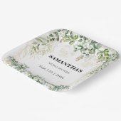 ラディアントガーデン：金ゴールドタッチブライダルシャワー ペーパープレート (傾斜あり)