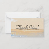 ラディアントサマービーチ結婚式予算ありがとう ノートカード (正面)