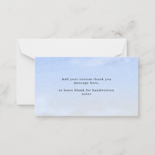 ラディアントサマービーチ結婚式予算ありがとう ノートカード (裏面)