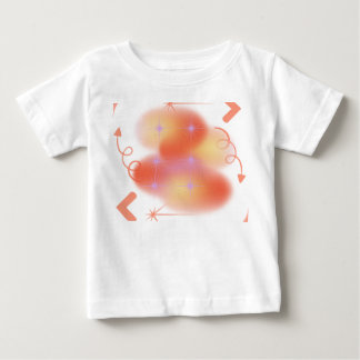 ラディアントスターバースト抽象デザイン ベビーTシャツ