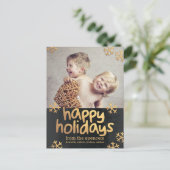 ラディアントスノーフレークスホリデーフォトカードポストカード シーズンポストカード (スタンド正面)