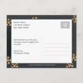 ラディアントスノーフレークスホリデーフォトカードポストカード シーズンポストカード (裏面)