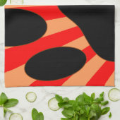 ラディアントドッグポープリント キッチンタオル (折り畳み)