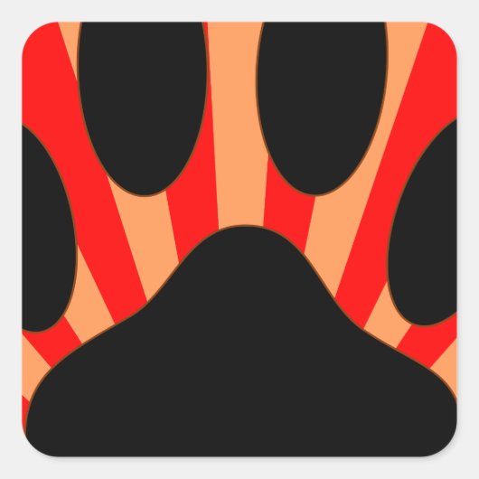 ラディアントドッグポープリント スクエアシール (正面)