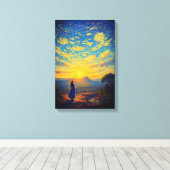 ラディアントドーンアットファチャナダイバンゴッホスタイル キャンバスプリント (インサイチュ (ウッドフロア))