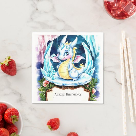 ラディアントハッピードラゴン誕生日 スタンダードカクテルナプキン (インサイチュ)