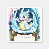 ラディアントハッピードラゴン誕生日 スタンダードカクテルナプキン (正面)