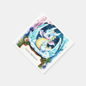 ラディアントハッピードラゴン誕生日 スタンダードカクテルナプキン (角)