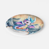 ラディアントハッピードラゴン誕生日 ペーパープレート (アングル)