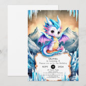 ラディアントハッピードラゴン誕生日 招待状 (正面/裏面)