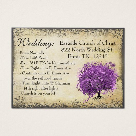 ラディアントパープルハートリーフ結婚の木 (正面)