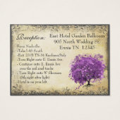 ラディアントパープルハートリーフ結婚の木 (裏面)