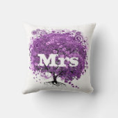 ラディアントパープルハートリーフ結婚の木 クッション (裏面)