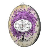 ラディアントパープルハートリーフ結婚の木 ダーツボード (正面右)
