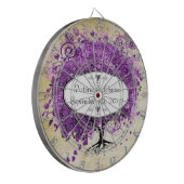 ラディアントパープルハートリーフ結婚の木 ダーツボード (正面左)