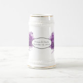 ラディアントパープルハートリーフ結婚の木 ビールジョッキ (中央)