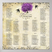 ラディアントパープルハートリーフ結婚の木 ポスター (正面)