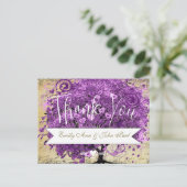 ラディアントパープルハートリーフ結婚の木 ポストカード (スタンド正面)