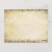 ラディアントパープルハートリーフ結婚の木 ポストカード (裏面)